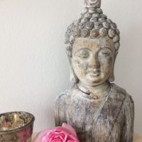 Reisebüro Andreas Steif, Dekoration, Buddha, Rose