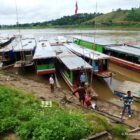 Laos, Mekong, Langboote