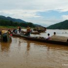 Laos, Mekong, Langboot