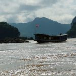 Laos, Mekong, Langboot