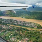 Kambodscha, Flugzeug, Mekong