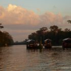 Kambodscha, Angkor Wat, Angkor Thom, See, Sonnenuntergang