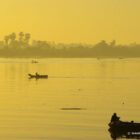 Ägypten, Nilkreuzfahrt, Nil, Boot, Sonnenuntergang